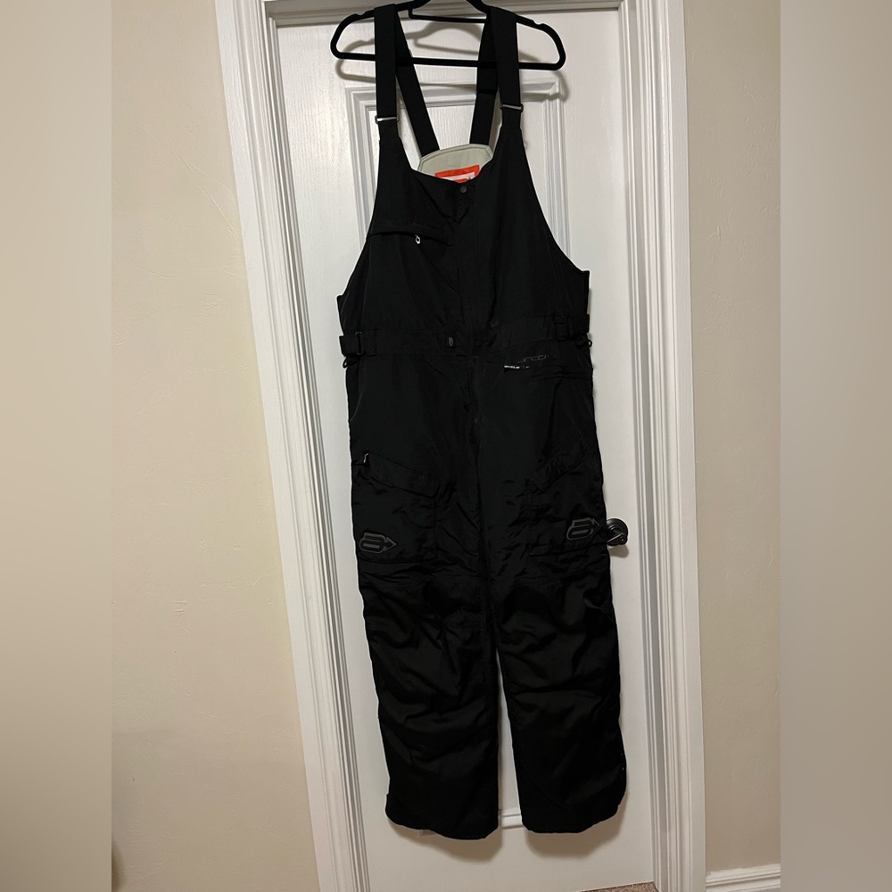 Arctiva Men’s Size XL Tracker Snowmobile Heavy Duty Insulated Snow Bibs Black